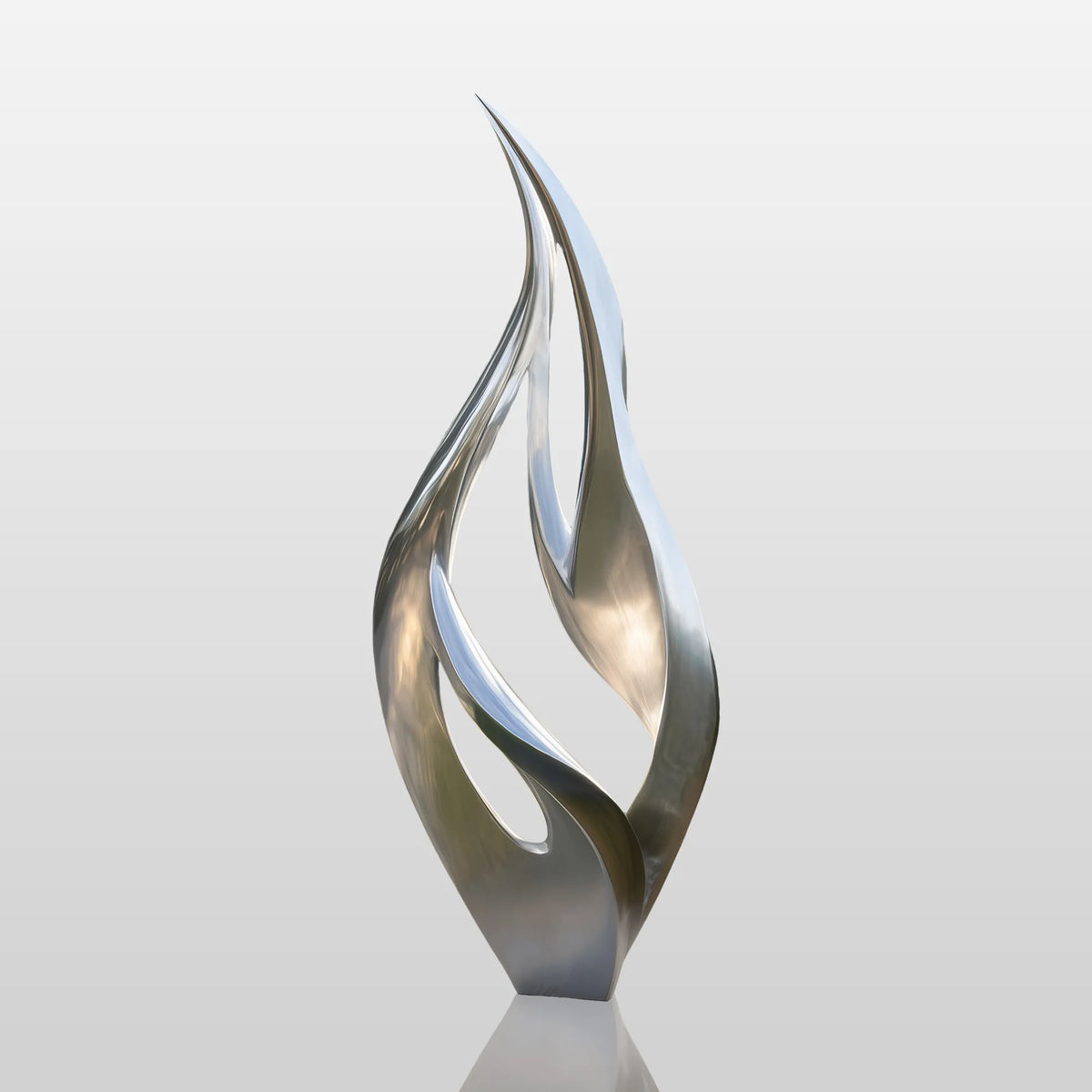 PREMIER Modern Stainless Steel Flame Sculpture for Courtyards, Hotels and Pool Areas PSSS-180