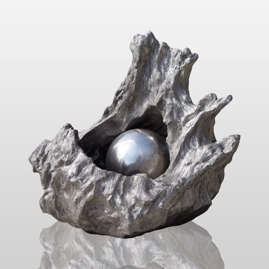 PREMIER Modern Stainless Steel Sculpture with Tree Root Design for Gardens, Courtyards or Outdoor Areas PSSS-254