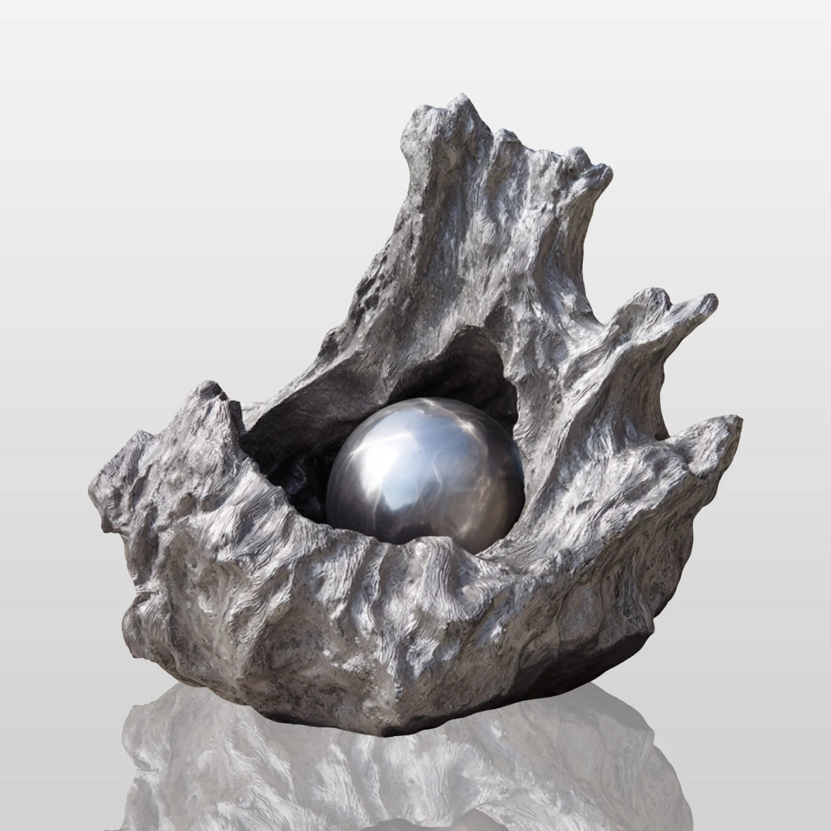 PREMIER Modern Stainless Steel Sculpture with Tree Root Design for Gardens, Courtyards or Outdoor Areas PSSS-254