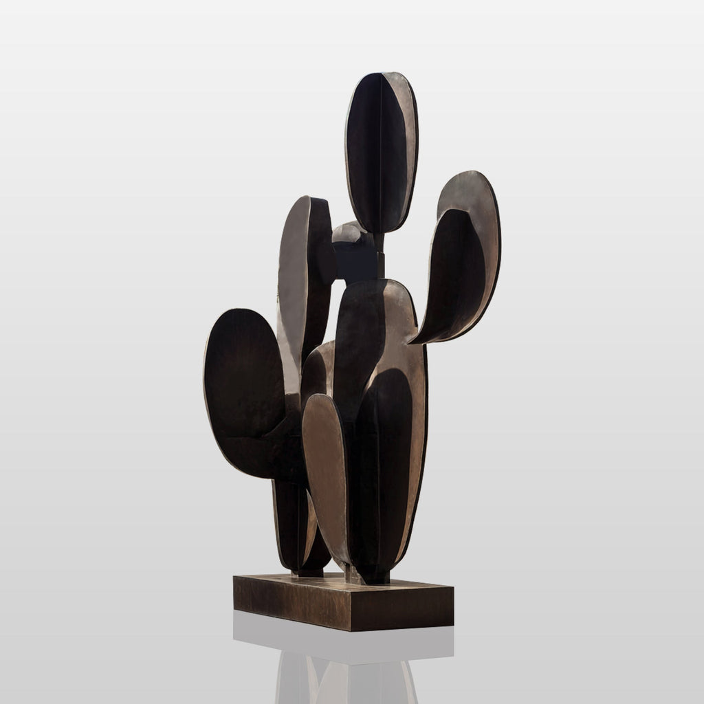 PREMIER Natural Inspired Bronze Sculpture with Layered Forms for Desert Landscapes, Tropical Gardens and Outdoor Settings PSB-146