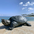 PREMIER Outdoor Bronze Turtle Statue in Alligator Snapping for Backyard, Natural Park or Seaside Beach PSB-210