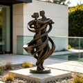PREMIER Outdoor Large Bronze Dancing Couple Sculpture for Pool Deck, Garden or Hotel Terrace PSB-260