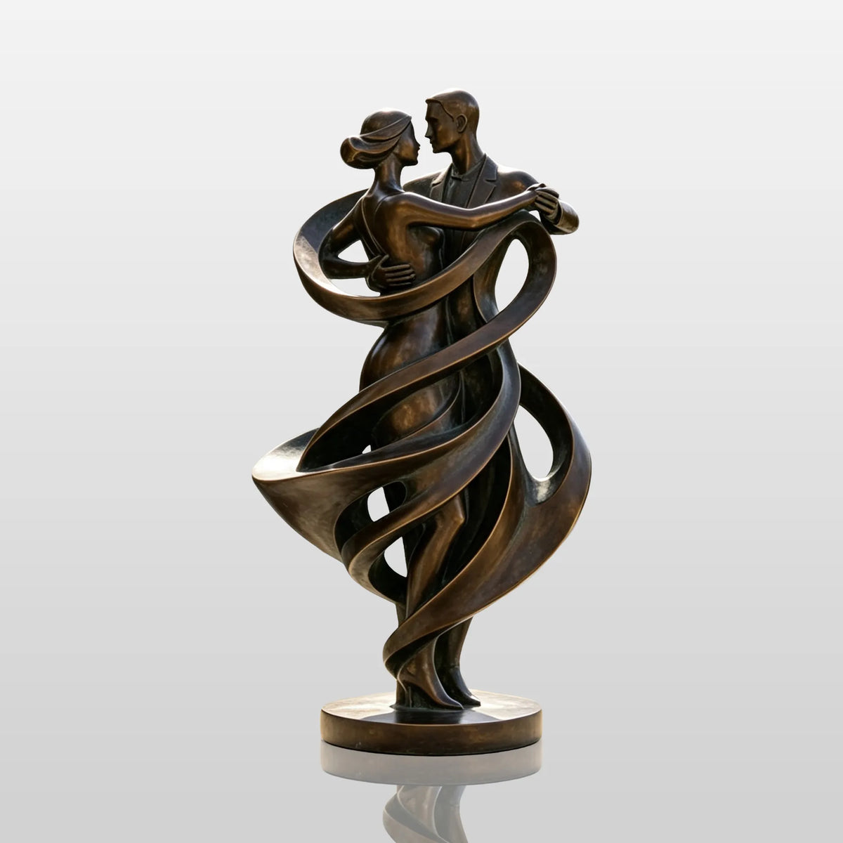 PREMIER Outdoor Large Bronze Dancing Couple Sculpture for Pool Deck, Garden or Hotel Terrace PSB-260