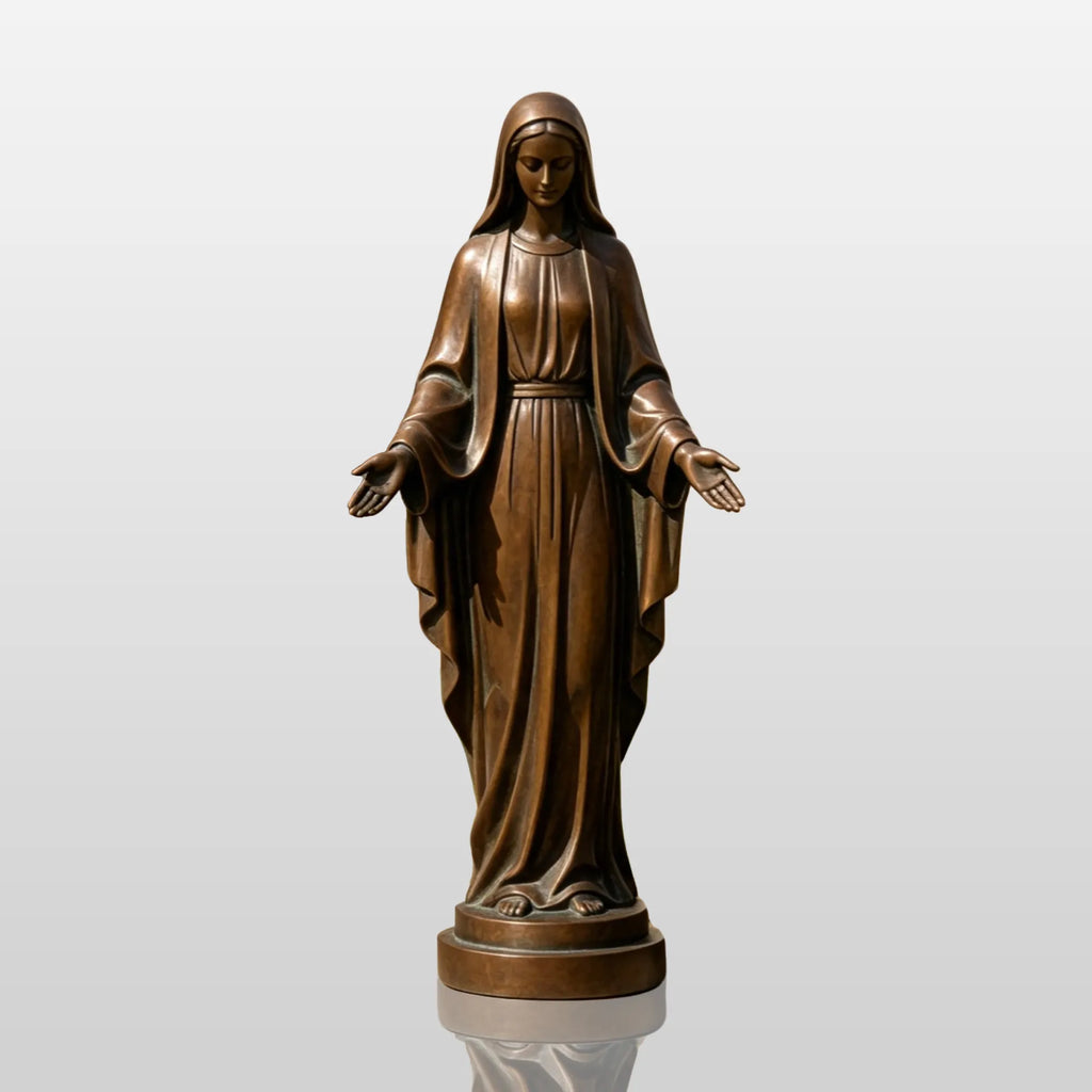 PREMIER Outdoor Large Bronze Statue with Our Lady of Grace for Church, Backyard or Estate Terrace PSB-266