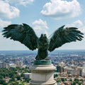 PREMIER Outdoor Majestic Bronze Eagle Statue for Public Square, Patio or Residential Garden PSB-228