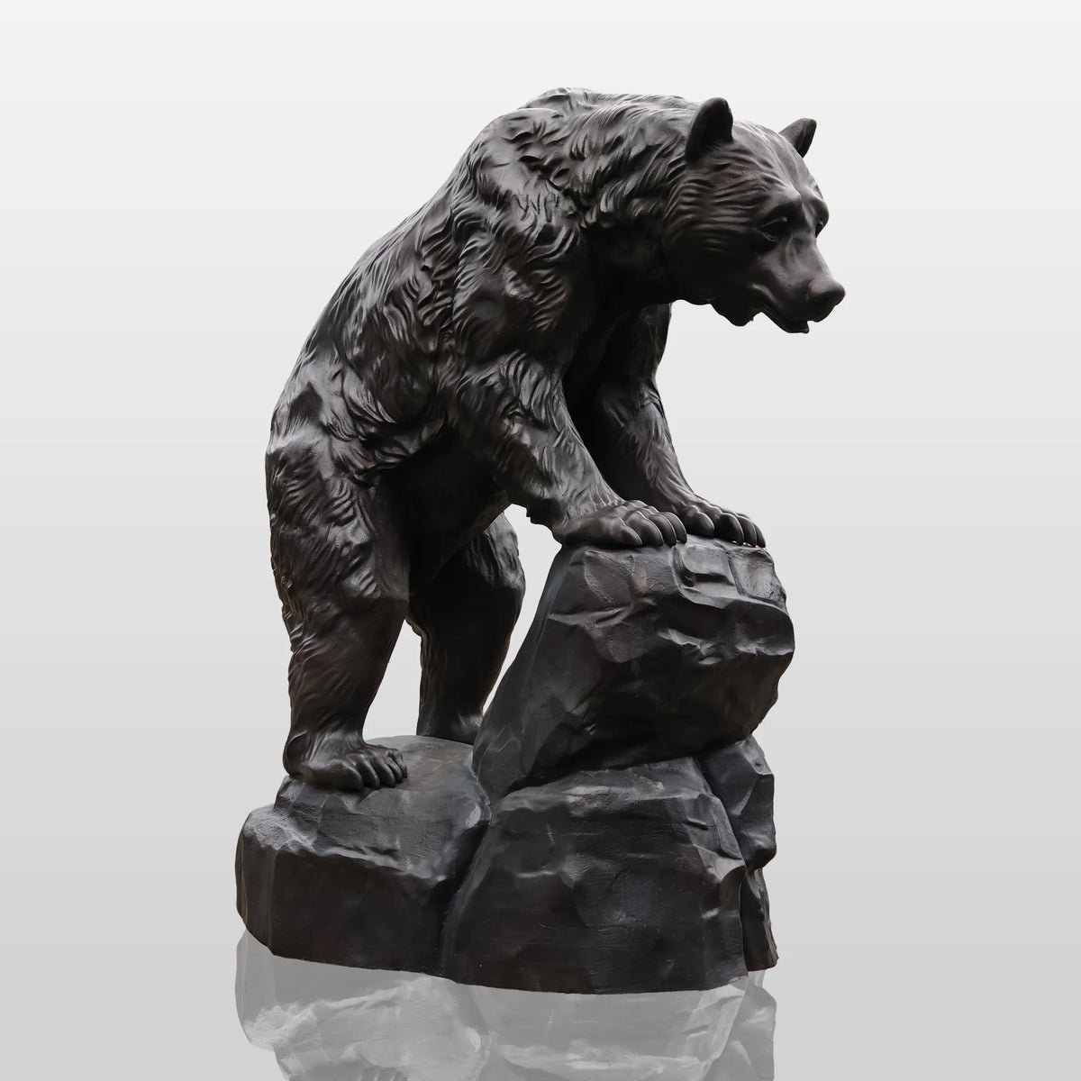 PREMIER Realistic Bear Bronze Sculpture for Outdoor Garden Decor PSB-155