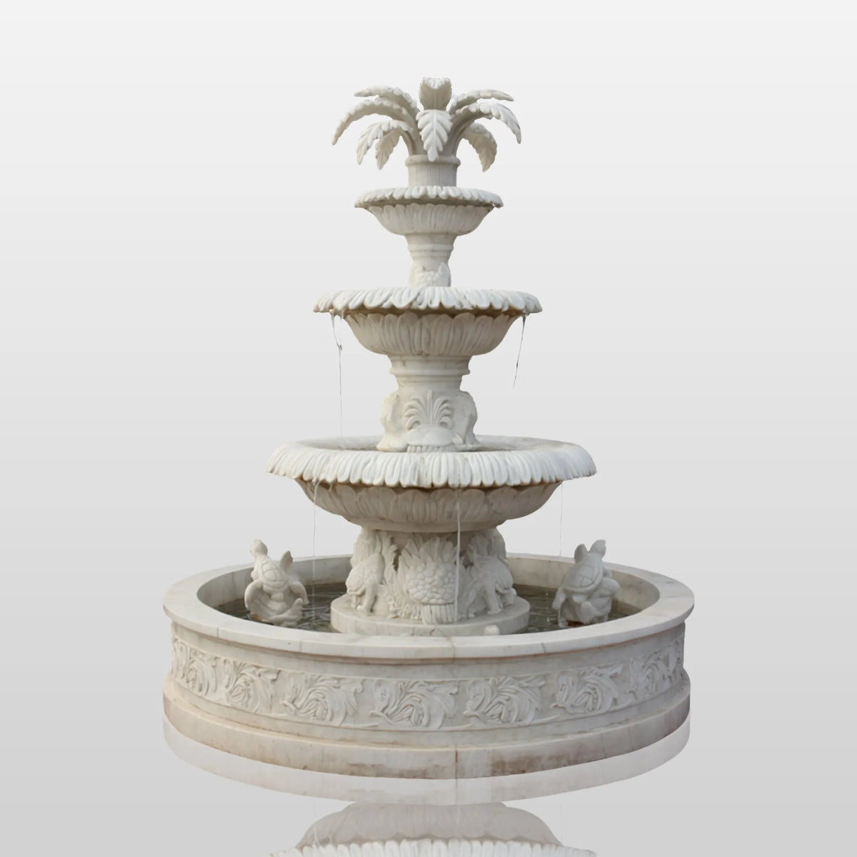 PREMIER Refined Outdoor Marble Fountain with Classic Design for Urban Parks, Gardens and Public Plazas PSFM-007