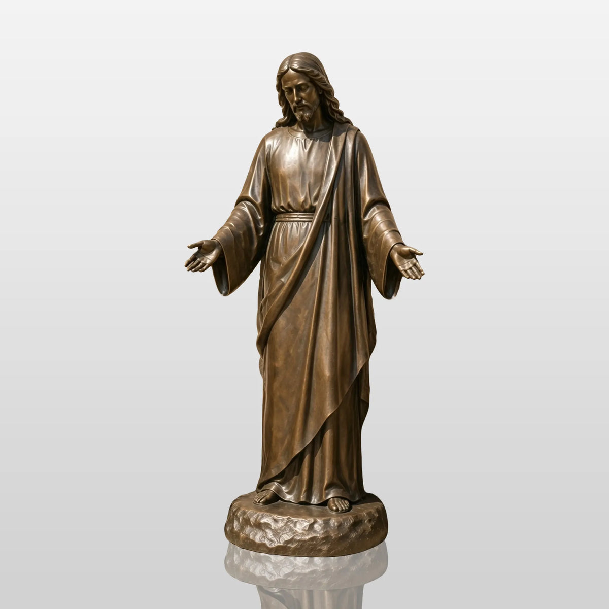 PREMIER Religious Bronze Jesus Statue for Home Garden, Church Yard or Public Plaza PSB-232