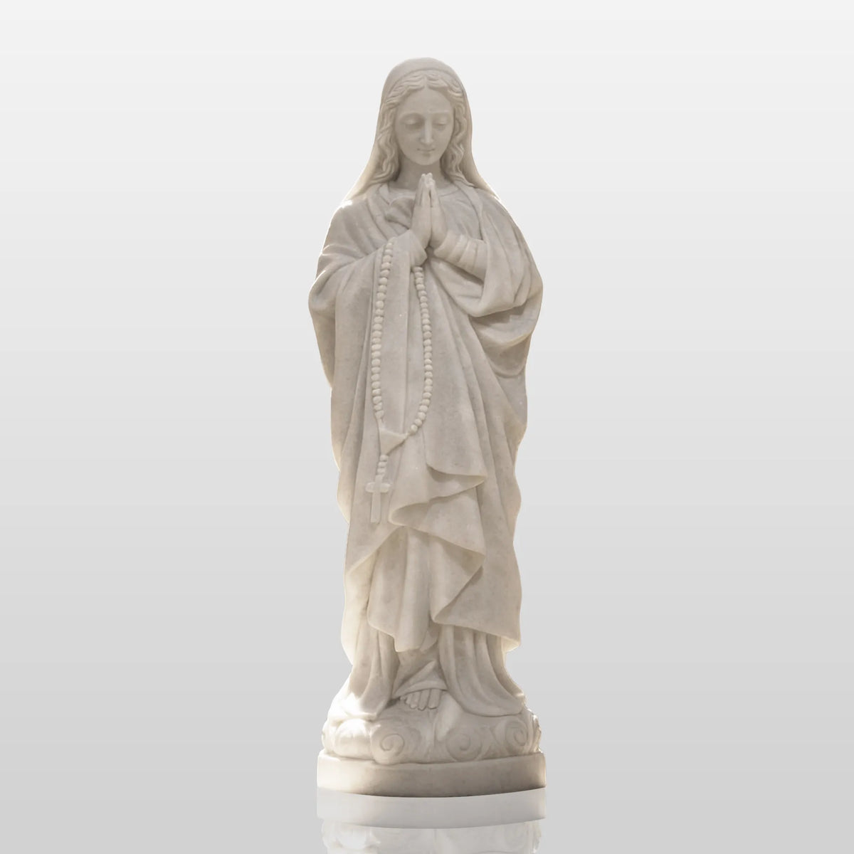 PREMIER Sacred Figure Marble Sculpture with Virgin Mary Design Fit for Churches, Chapel or Any Religious Sites PSM-106