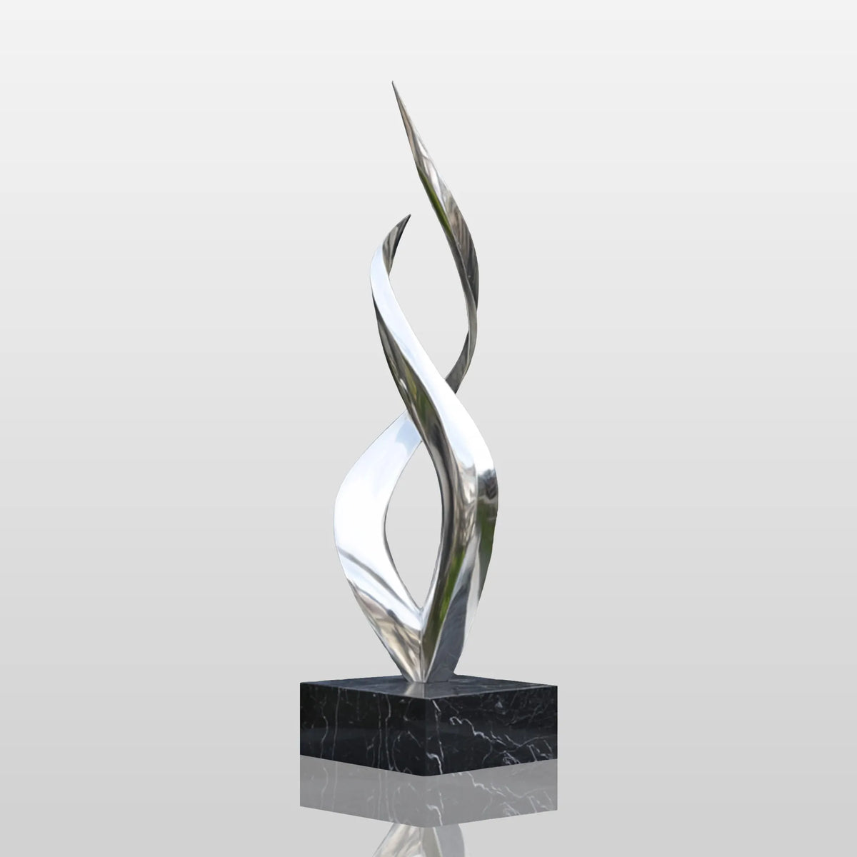 PREMIER Spiral Stainless Steel Sculpture with Abstract Twisting Design for Outdoor Entrances, Villas and Public Art Spaces PSSS-251