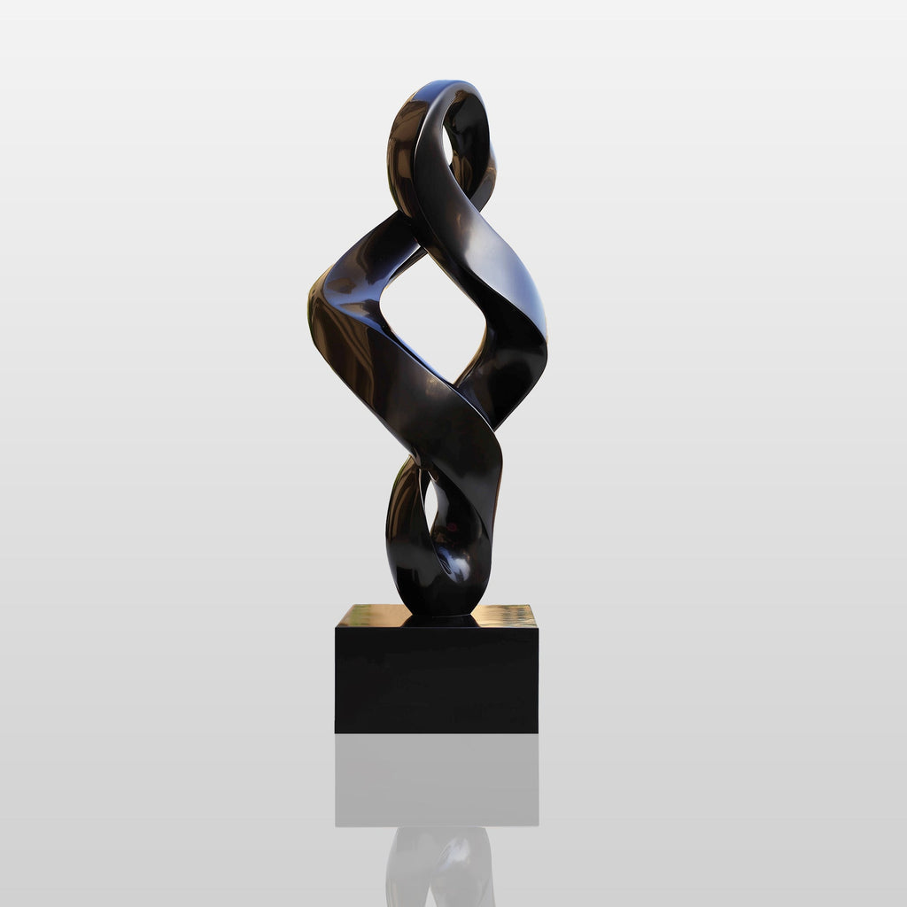 PREMIER Stainless Steel Abstract Twist Sculpture with a Flowing Design for Modern Indoor Spaces PSSS-192