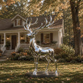 PREMIER Stainless Steel Deer Sculpture for Villa Gardens, Hotel Courtyards, Public Parks or Resort Landscapes PSSS-281