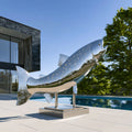 PREMIER Stainless Steel Fish Statue in Rainbow Trout for Home Entrance, Front Yard or City Park Lawn PSSS-303