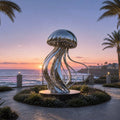 PREMIER Stainless Steel Jellyfish Statue for Seaside Backyard, Pool Patio, Ocean Estate or Coastal Park PSSS-300