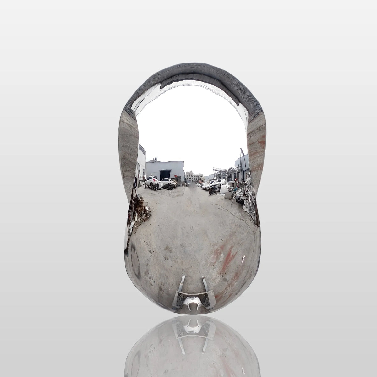 PREMIER Stainless Steel Ring Sculpture with Mirror Polished Finish for Coastal Gardens and Outdoor Spaces PSSS-191