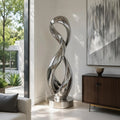 PREMIER Stainless Steel Sculpture with Infinity Loop Design for Living Room, Foyer or Stairway PSSS-309