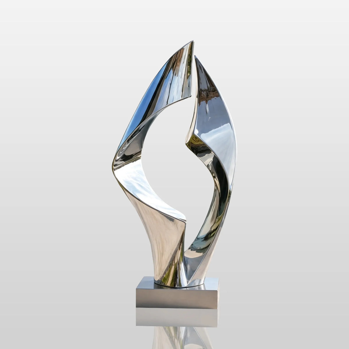 PREMIER Stainless Steel Twist Sculpture for Garden Poolside, Patio, Terrace or Backyard PSSS-327