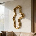 PREMIER Stainless Steel Wall Sculpture with Abstract Flowing Form for Modern Interior Decor PSSS-198
