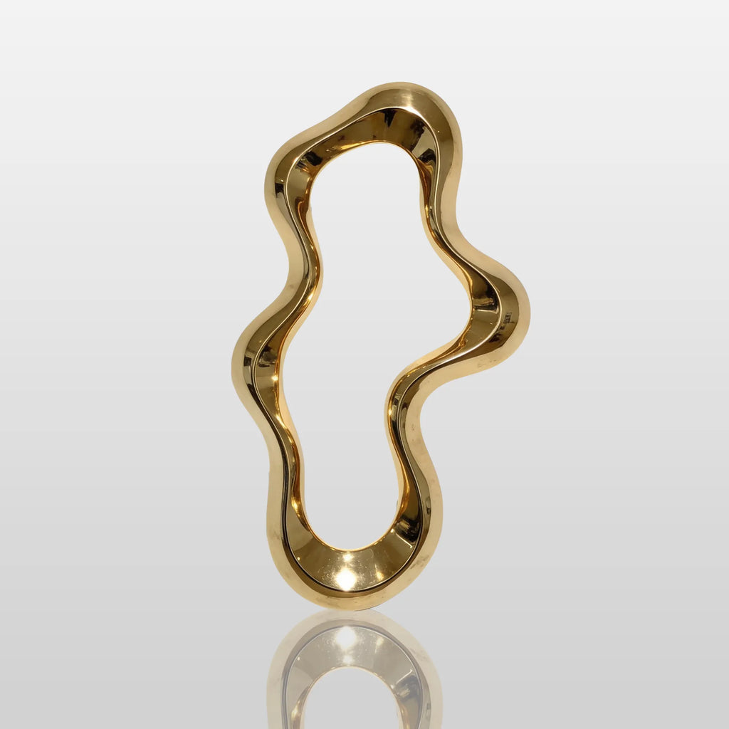 PREMIER Stainless Steel Wall Sculpture with Abstract Flowing Form for Modern Interior Decor PSSS-198