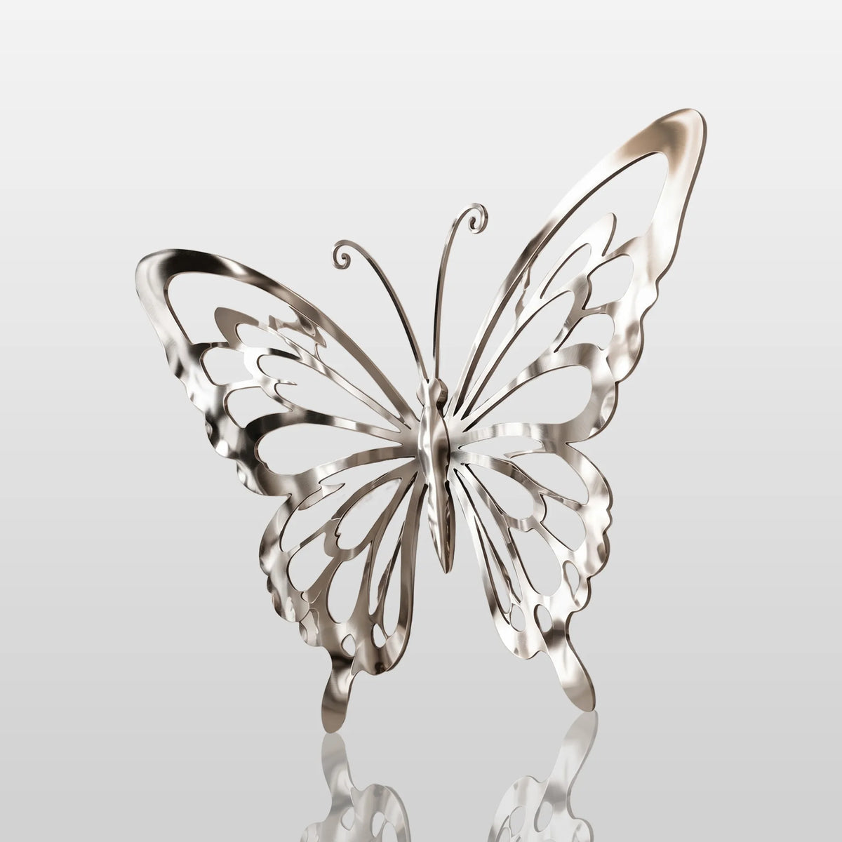 PREMIER Stainless Steel Wall Sculpture with Hollow Butterfly Design for Living Room, Entryway or Hotel Lobby PSSS-335