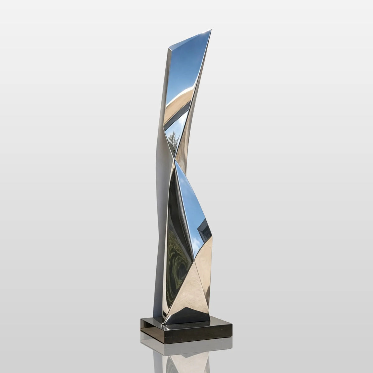 PREMIER Tall Stainless Steel Sculpture for Courtyard, Hotel or Home Garden PSSS-331
