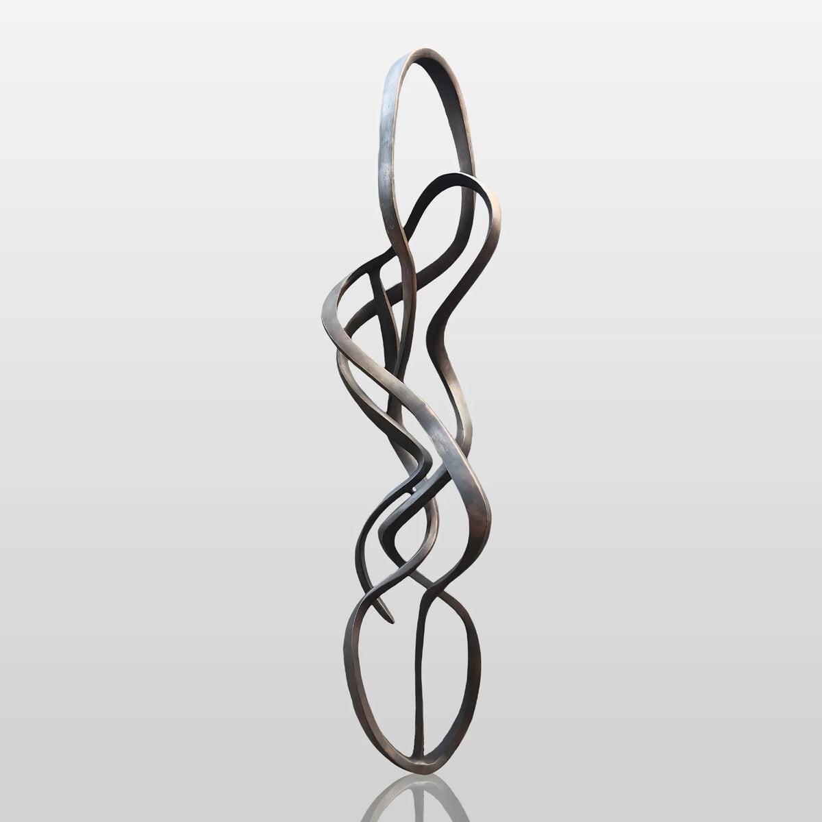 PREMIER Twisting Bronze Sculpture with Abstract Expressionism Design Ideal for Modern Gardens, Art Parks and Hotel Entrances PSB-149