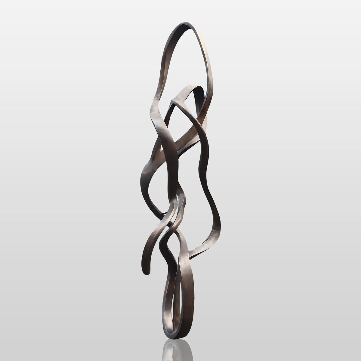 PREMIER Twisting Bronze Sculpture with Abstract Expressionism Design Ideal for Modern Gardens, Art Parks and Hotel Entrances PSB-149