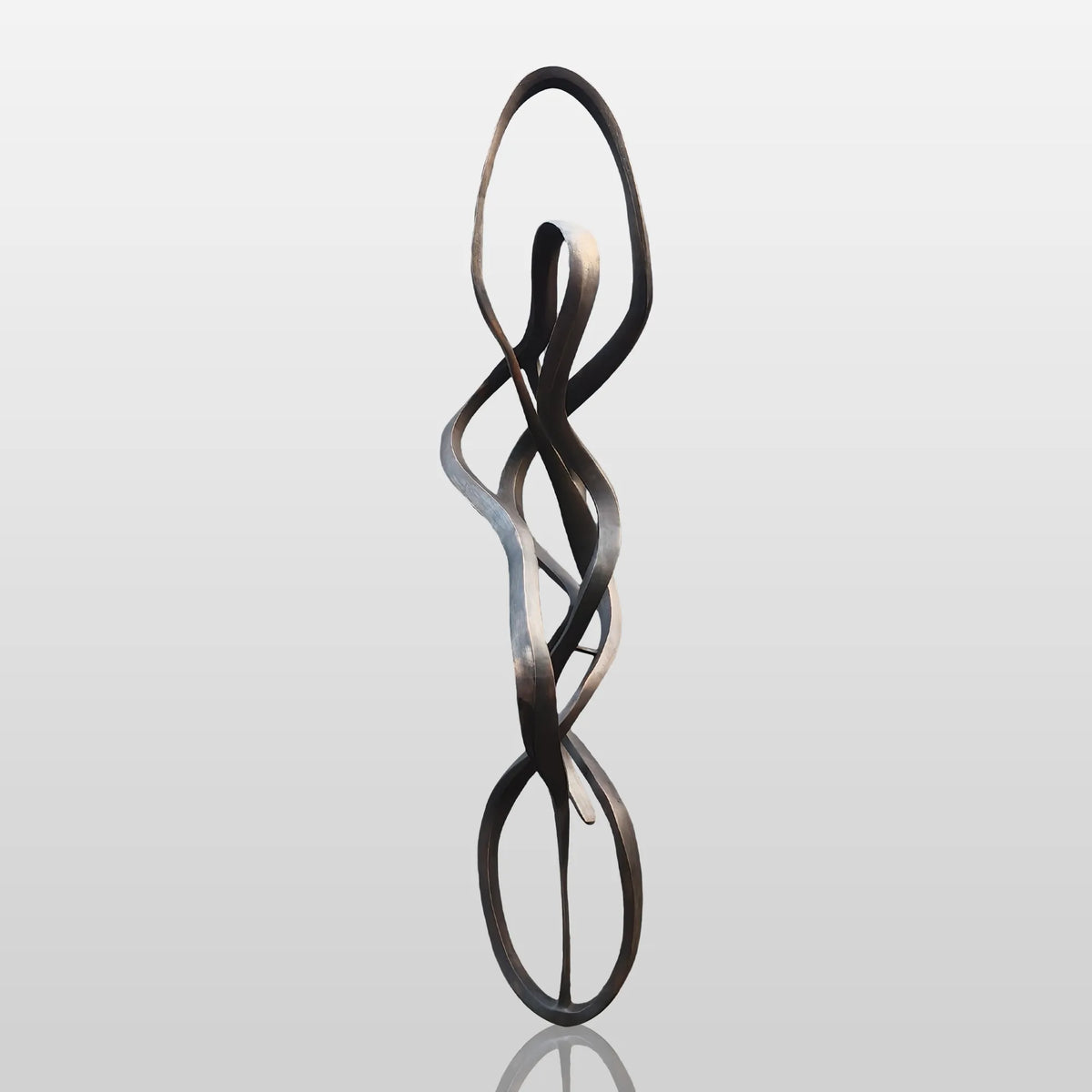PREMIER Twisting Bronze Sculpture with Abstract Expressionism Design Ideal for Modern Gardens, Art Parks and Hotel Entrances PSB-149