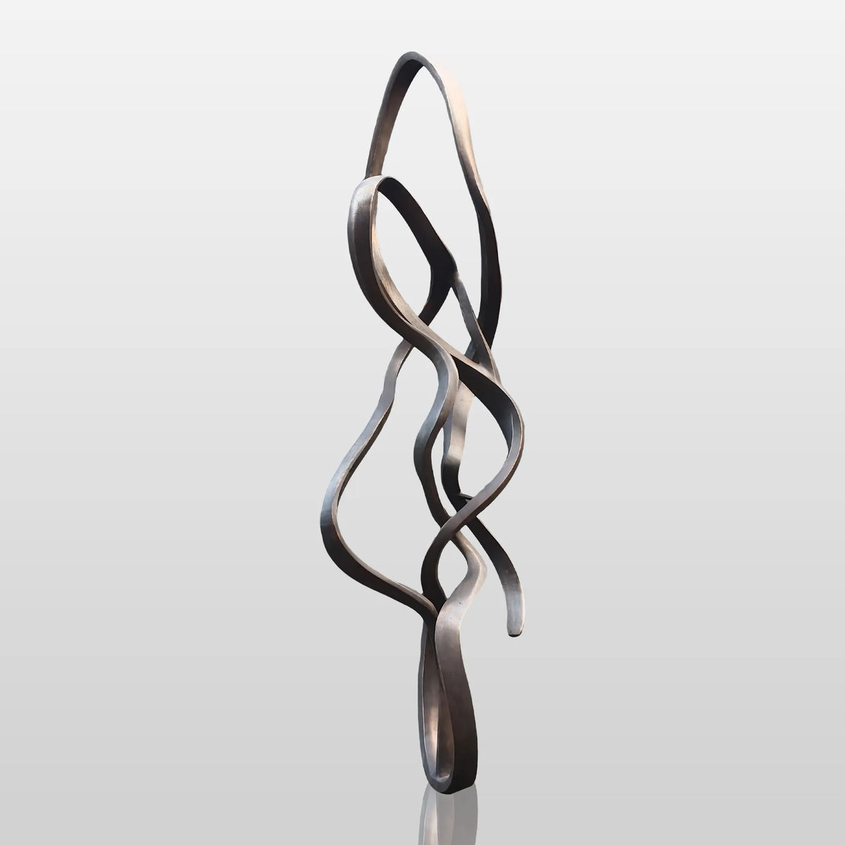 PREMIER Twisting Bronze Sculpture with Abstract Expressionism Design Ideal for Modern Gardens, Art Parks and Hotel Entrances PSB-149