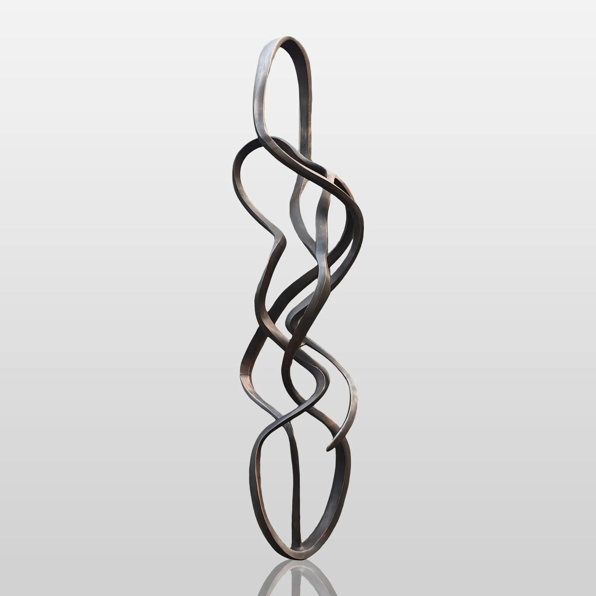 PREMIER Twisting Bronze Sculpture with Abstract Expressionism Design Ideal for Modern Gardens, Art Parks and Hotel Entrances PSB-149