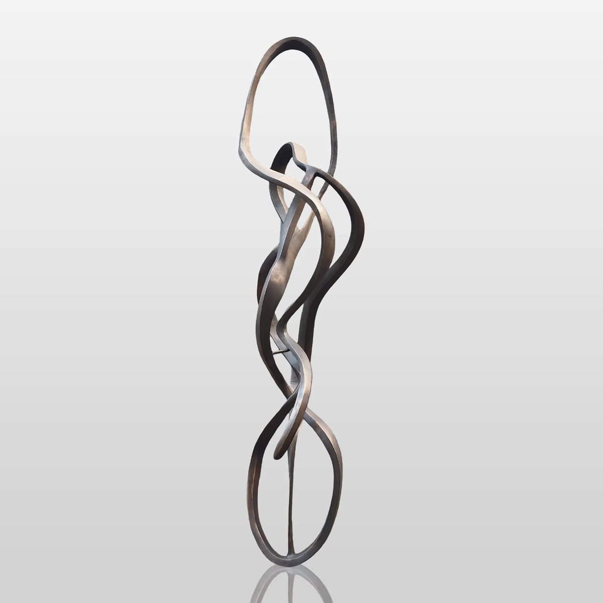 PREMIER Twisting Bronze Sculpture with Abstract Expressionism Design Ideal for Modern Gardens, Art Parks and Hotel Entrances PSB-149