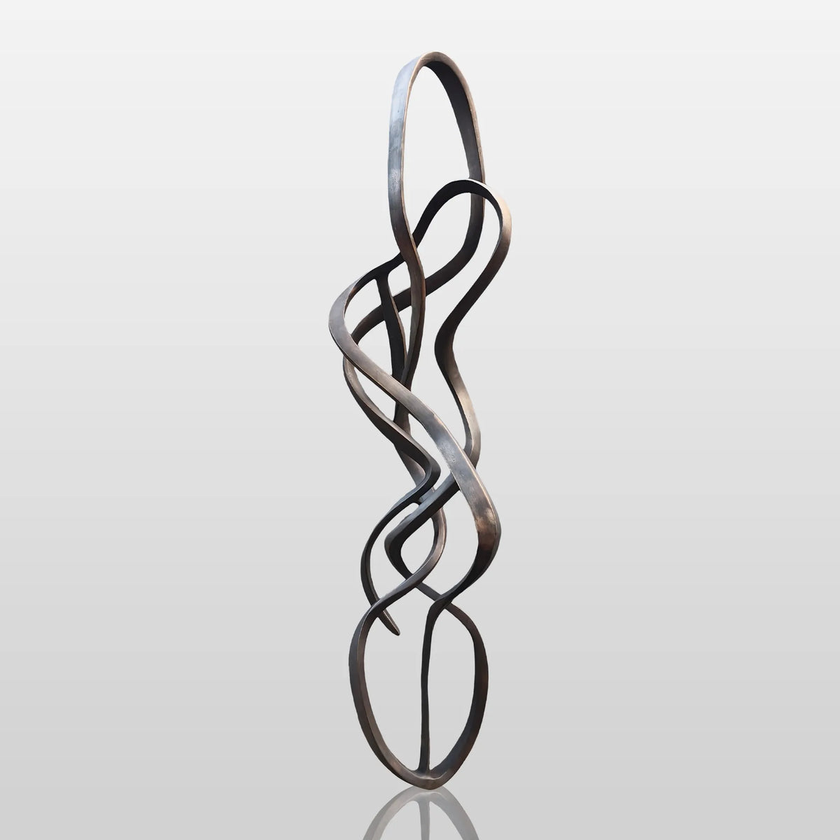 PREMIER Twisting Bronze Sculpture with Abstract Expressionism Design Ideal for Modern Gardens, Art Parks and Hotel Entrances PSB-149