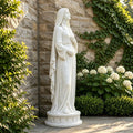 PREMIER White Marble Statue with Virgin Mary Design for Home Garden, Church or Urban Square PSM-192