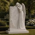 PREMIER Angel Marble Memorial Sculpture for Cemetery or Grave Decor PSM-134