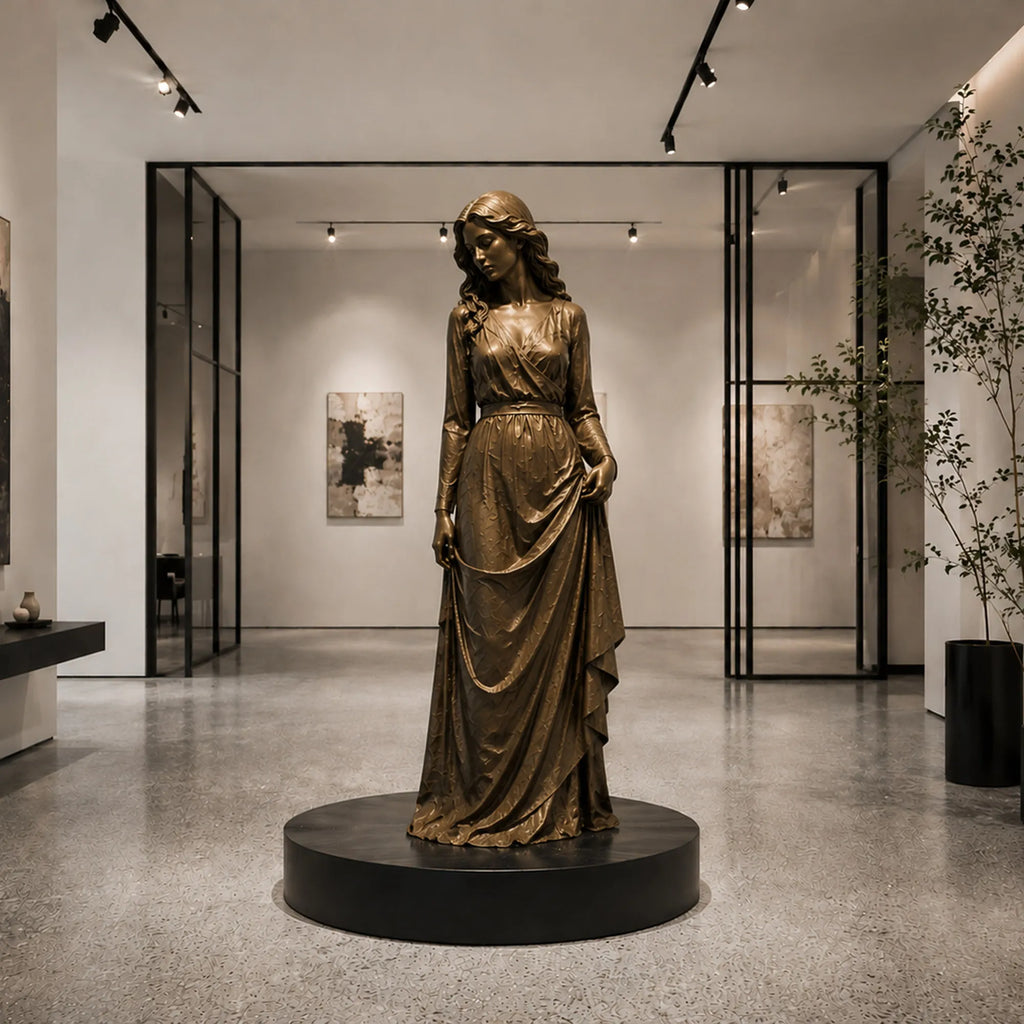 PREMIER Classic Female Bronze Sculpture for Timeless Interiors PSB-179