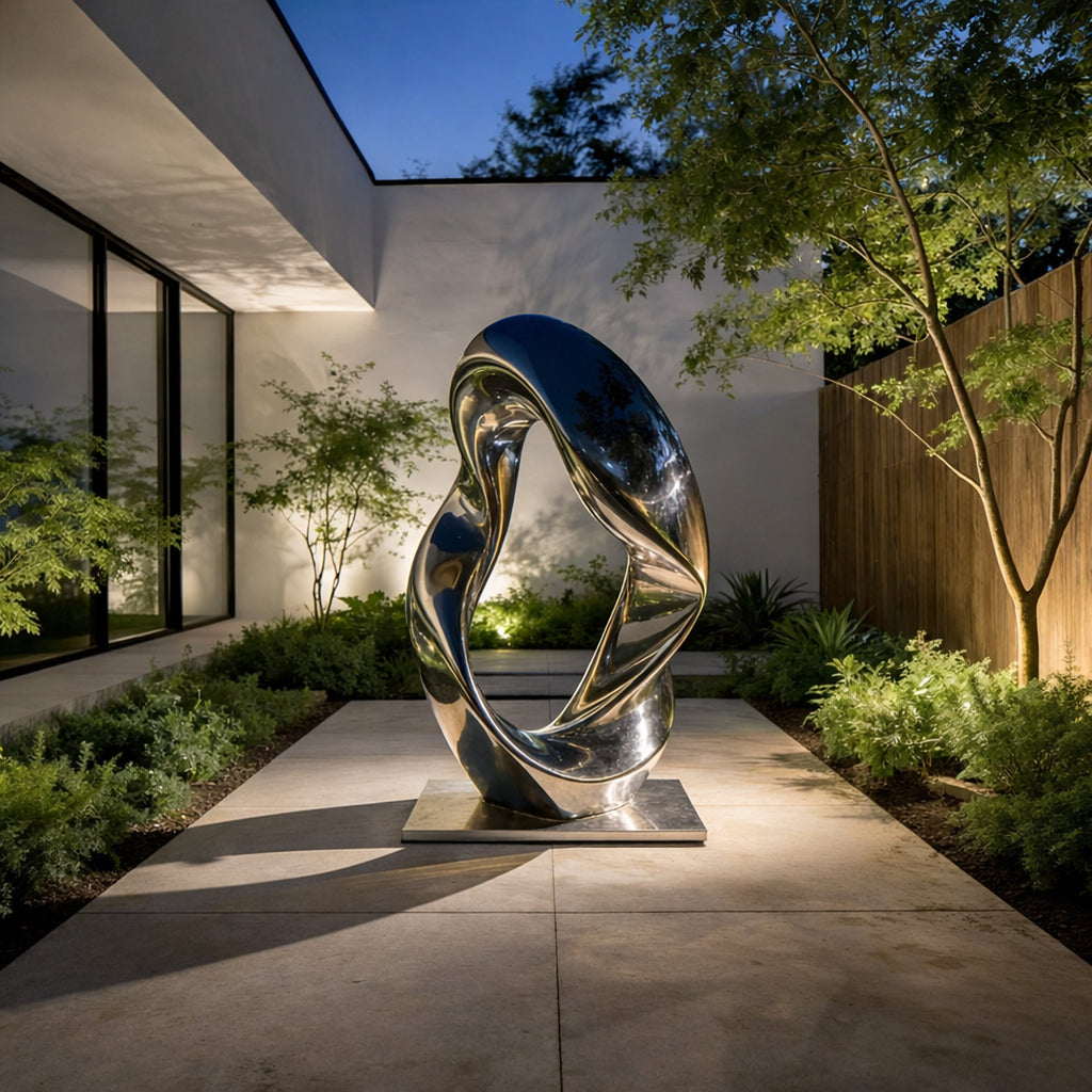 PREMIER Mobius Strip Sculpture with Minimalist Style for Outdoor Garden and Villa Courtyard Decor PSSS-217