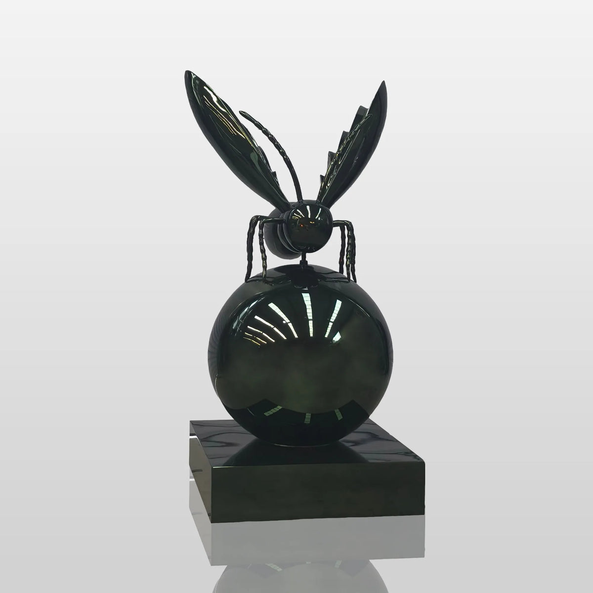 PREMIER Polished Stainless Steel Insect Sculpture 34.7"W x 67.9"H x 32.8"D PSIS-005