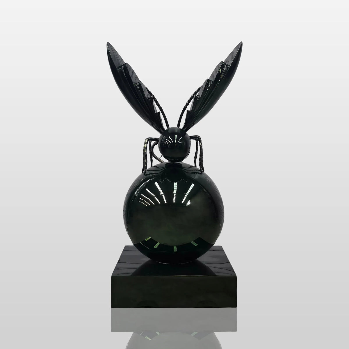 PREMIER Polished Stainless Steel Insect Sculpture 34.7"W x 67.9"H x 32.8"D PSIS-005