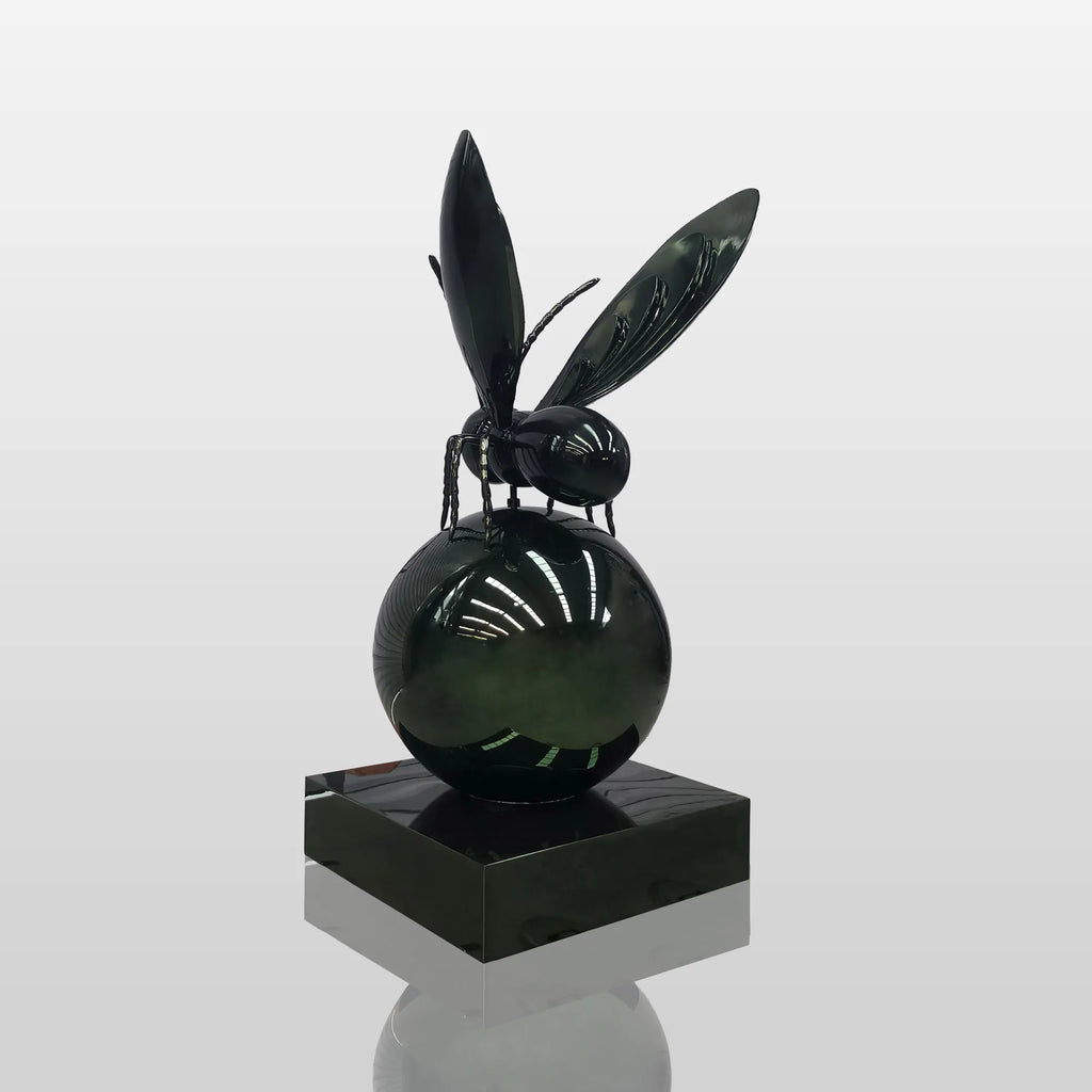 PREMIER Polished Stainless Steel Insect Sculpture 34.7"W x 67.9"H x 32.8"D PSIS-005