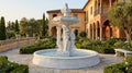 White marble figural fountain with three classical female figures